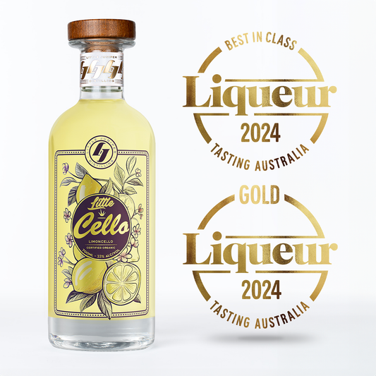 Adelaide Hills Distillery, Australia's Best Limoncello, Limoncello, Italian Limoncello, Little Cello, Tasting Australia, 2024 Best In Class Limoncello, Gold awarded Limoncello, limoncello spritz cocktail